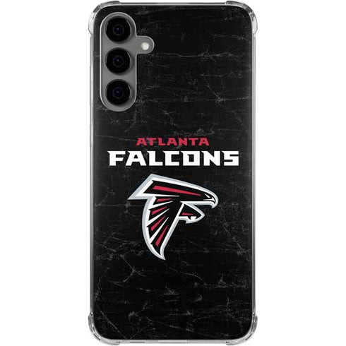 NFL Atlanta Falcons Distressed Galaxy S24 Plus Clear Case