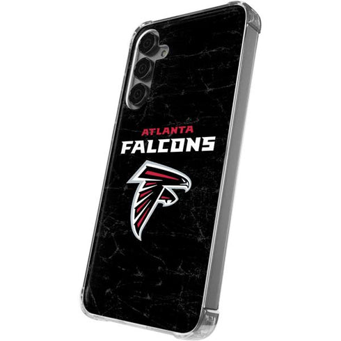 NFL Atlanta Falcons Distressed Galaxy S24 Plus Clear Case