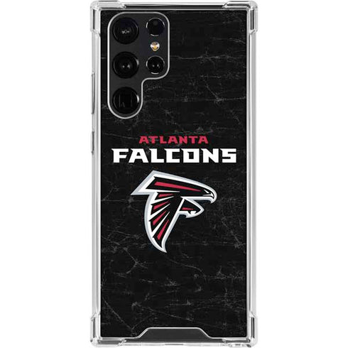 NFL Atlanta Falcons Distressed Galaxy S24 Ultra Clear Case