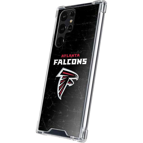 NFL Atlanta Falcons Distressed Galaxy S24 Ultra Clear Case