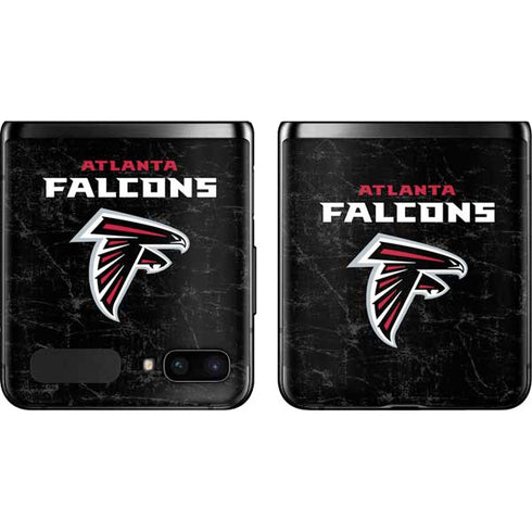 NFL Atlanta Falcons Distressed Galaxy Z Flip Skin