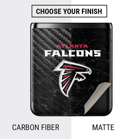 NFL Atlanta Falcons Distressed Galaxy Z Flip Skin