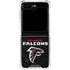 NFL Atlanta Falcons Distressed Galaxy Z Flip5 5G Clear Case