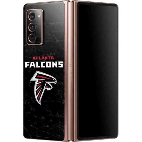 NFL Atlanta Falcons Distressed Galaxy Z Fold2 5G Skin