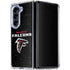 NFL Atlanta Falcons Distressed Galaxy Z Fold5 5G Clear Case