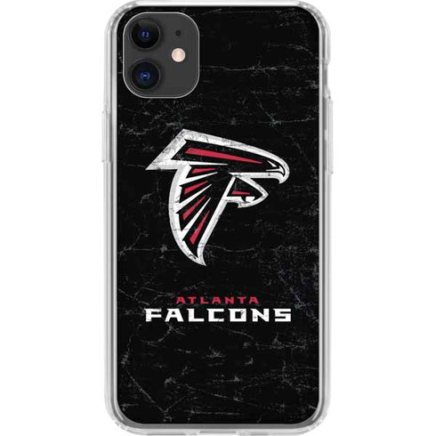 NFL Atlanta Falcons Distressed iPhone 11 Clear Case