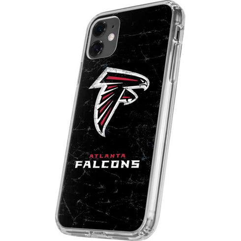 NFL Atlanta Falcons Distressed iPhone 11 Clear Case