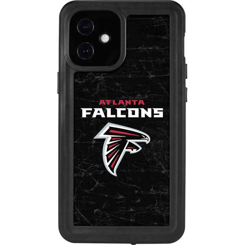 NFL Atlanta Falcons Distressed iPhone 12 Mini Waterproof Case