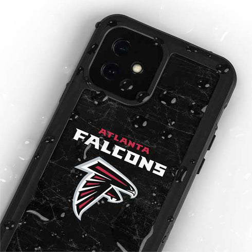 NFL Atlanta Falcons Distressed iPhone 12 Mini Waterproof Case