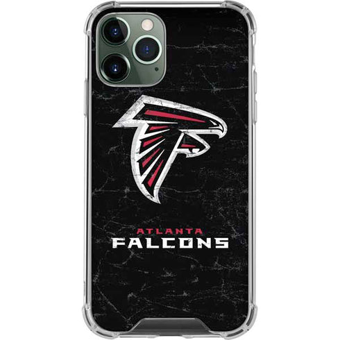 NFL Atlanta Falcons Distressed iPhone 12 Pro Clear Case