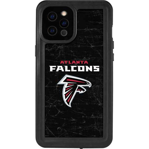 NFL Atlanta Falcons Distressed iPhone 12 Pro Max Waterproof Case