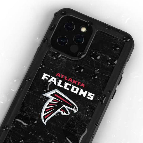 NFL Atlanta Falcons Distressed iPhone 12 Pro Max Waterproof Case