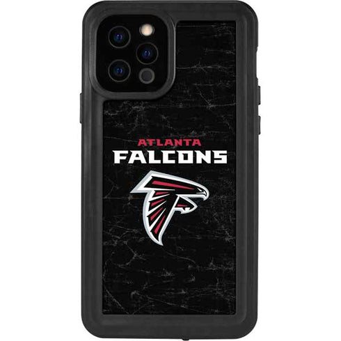 NFL Atlanta Falcons Distressed iPhone 12 Pro Waterproof Case
