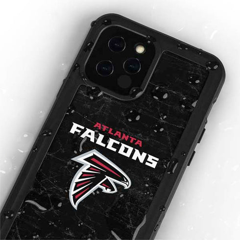 NFL Atlanta Falcons Distressed iPhone 12 Pro Waterproof Case