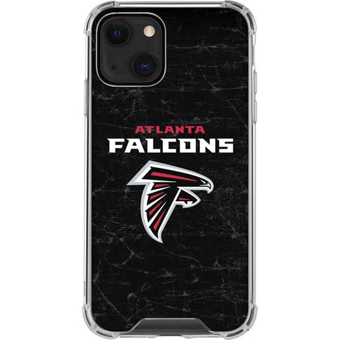 NFL Atlanta Falcons Distressed iPhone 13 Mini Clear Case