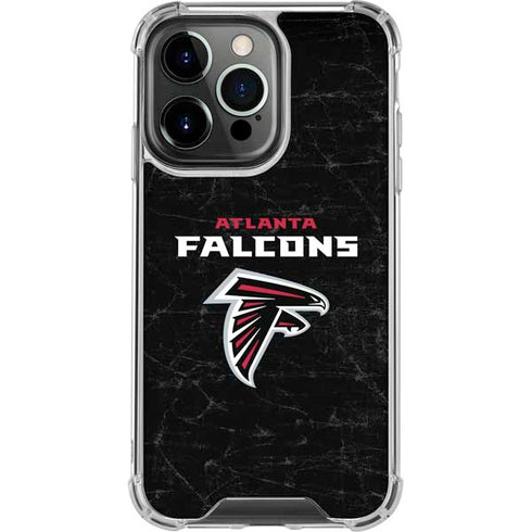 NFL Atlanta Falcons Distressed iPhone 13 Pro Clear Case