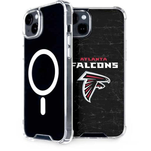 NFL Atlanta Falcons Distressed iPhone 15 Plus MagSafe Case