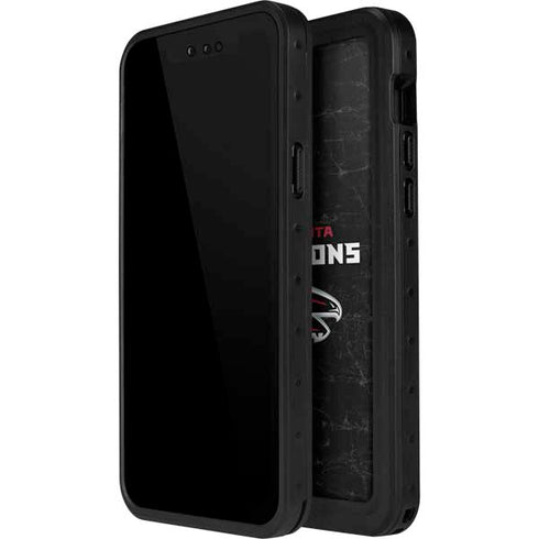 NFL Atlanta Falcons Distressed iPhone 14 Pro Max Waterproof Case