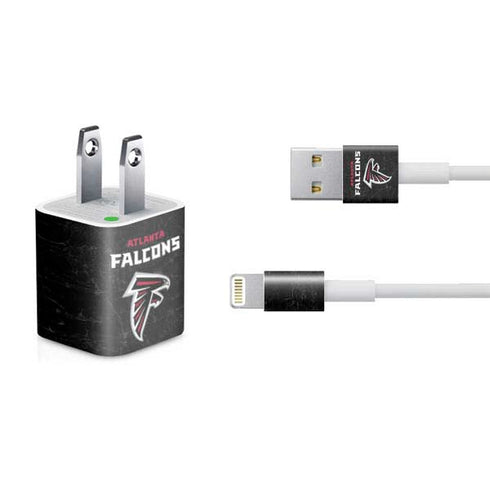 NFL Atlanta Falcons Distressed iPhone Charger (5W USB) Skin