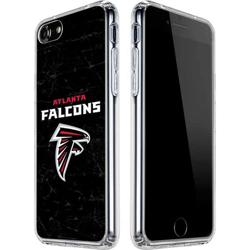 NFL Atlanta Falcons Distressed iPhone SE (2nd & 3rd Gen) Clear Case
