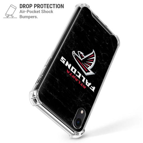 NFL Atlanta Falcons Distressed iPhone XR Clear Case