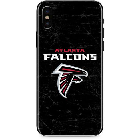 NFL Atlanta Falcons Distressed iPhone XS Skin