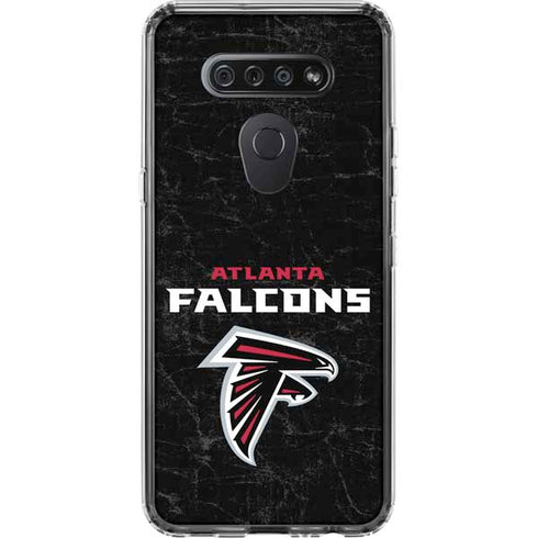 NFL Atlanta Falcons Distressed LG K51/Q51 Clear Case