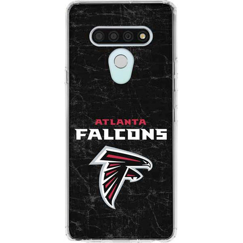 NFL Atlanta Falcons Distressed LG Stylo 6 Clear Case
