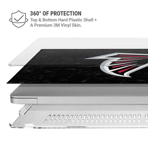 NFL Atlanta Falcons Distressed MacBook Air 13in M1 (2021) Case plus Skin