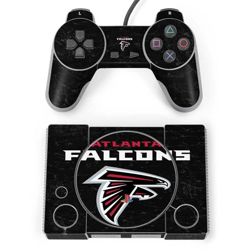 NFL Atlanta Falcons Distressed PlayStation Classic Bundle Skin