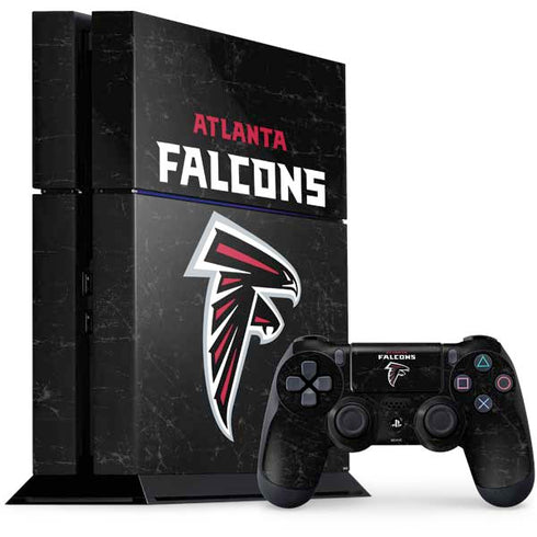 NFL Atlanta Falcons Distressed PS4 Console and Controller Bundle Skin