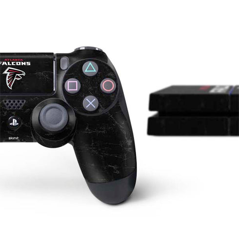NFL Atlanta Falcons Distressed PS4 Console and Controller Bundle Skin