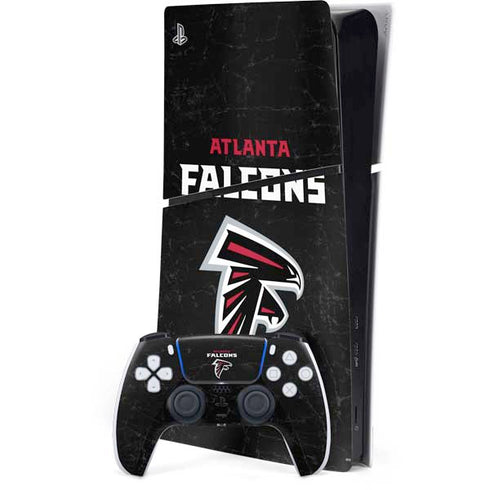 NFL Atlanta Falcons Distressed PS5 Slim Digital Edition Console Skin