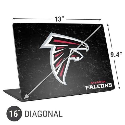 NFL Atlanta Falcons Distressed Universal Laptop 16in (13 x 9.4in) Skin