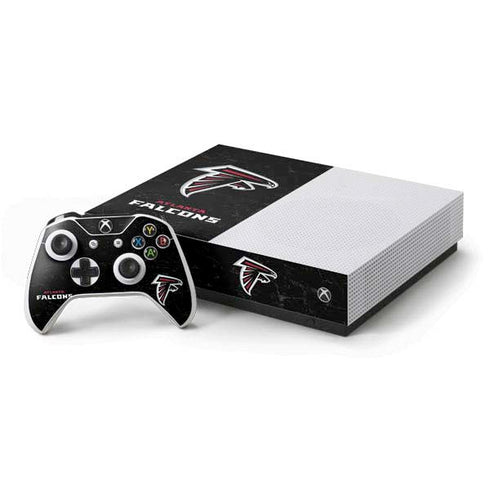 NFL Atlanta Falcons Distressed Xbox One S All-Digital Edition Bundle Skin