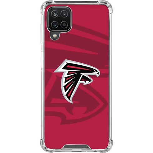 NFL Atlanta Falcons Double Vision Galaxy A12 Clear Case