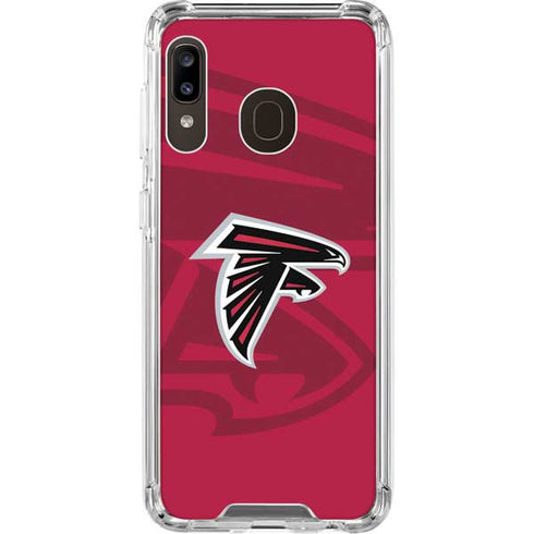 NFL Atlanta Falcons Double Vision Galaxy A30 Clear Case