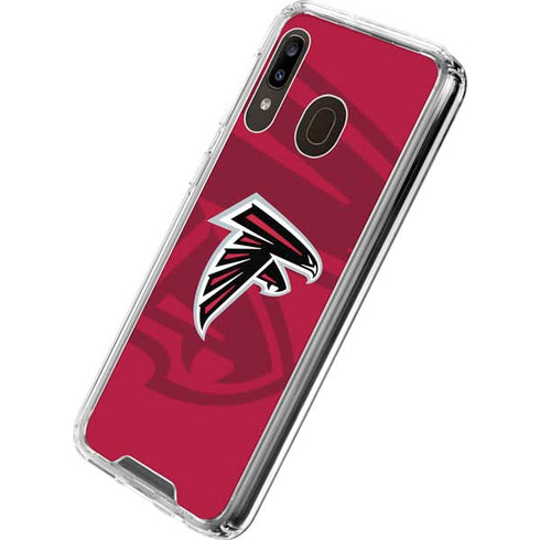 NFL Atlanta Falcons Double Vision Galaxy A30 Clear Case