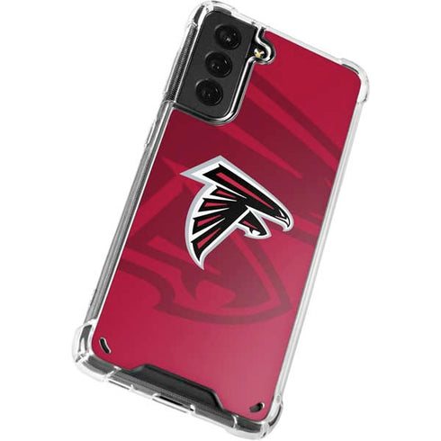 NFL Atlanta Falcons Double Vision Galaxy S21 Plus 5G Clear Case