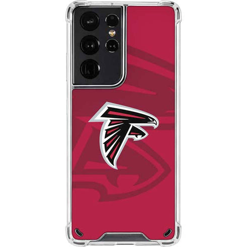 NFL Atlanta Falcons Double Vision Galaxy S21 Ultra 5G Clear Case