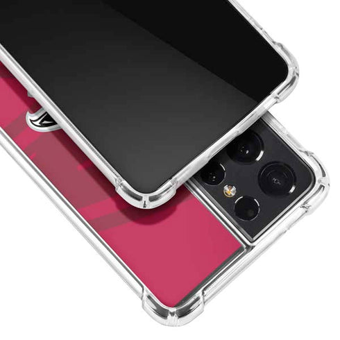 NFL Atlanta Falcons Double Vision Galaxy S21 Ultra 5G Clear Case