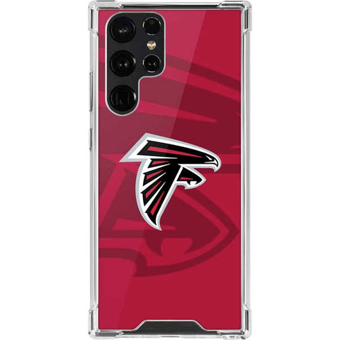 NFL Atlanta Falcons Double Vision Galaxy S22 Ultra Clear Case