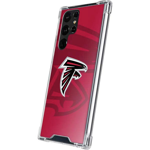 NFL Atlanta Falcons Double Vision Galaxy S22 Ultra Clear Case