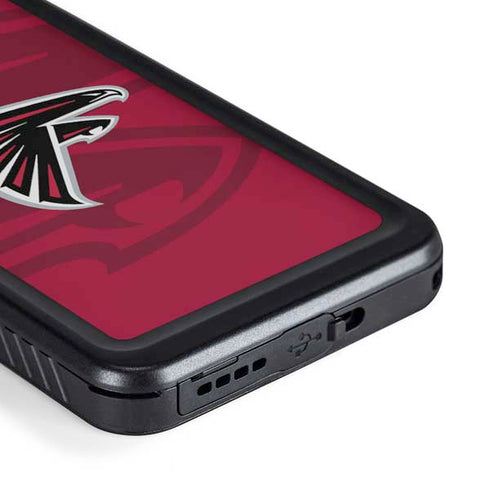 NFL Atlanta Falcons Double Vision Galaxy S23 Waterproof Case