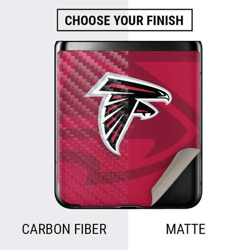 NFL Atlanta Falcons Double Vision Galaxy Z Flip Skin