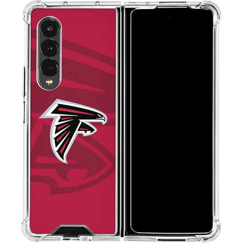 NFL Atlanta Falcons Double Vision Galaxy Z Fold4 5G Clear Case
