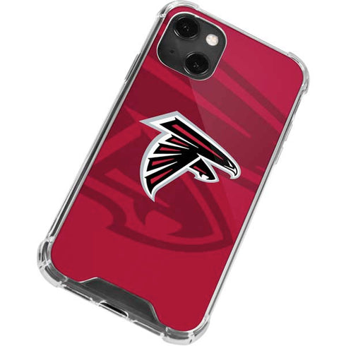 NFL Atlanta Falcons Double Vision iPhone 13 Mini Clear Case