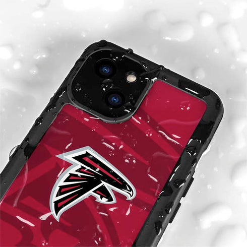 NFL Atlanta Falcons Double Vision iPhone 13 Mini Waterproof Case