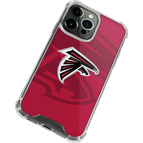 NFL Atlanta Falcons Double Vision iPhone 13 Pro Clear Case