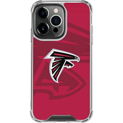 NFL Atlanta Falcons Double Vision iPhone 15 Pro Clear Case